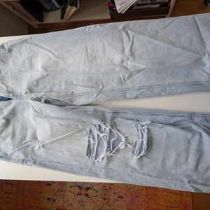 Light Blue Distressed Jeans